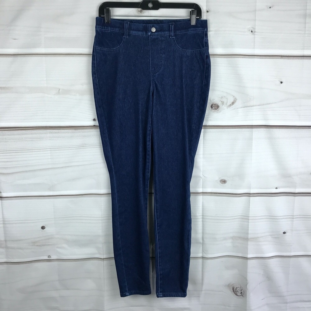Legacy Legging Womens Small Denim Knit Pull On Dark Wash Stretch Full Length